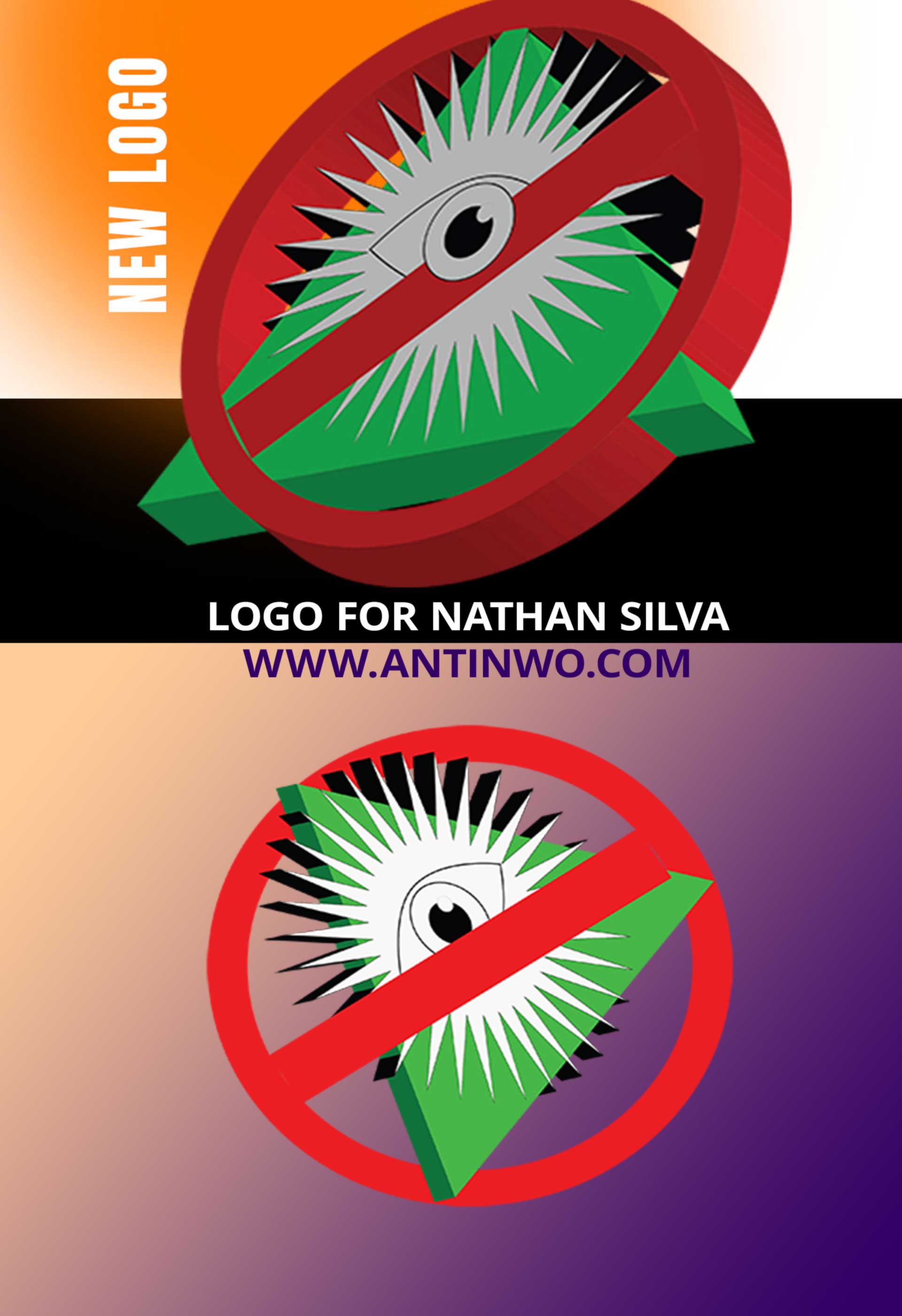 New Logo for Nathan Silva for his website of www.antinwo.com by Raquelia Leone Graphic Web Designer in Port St Lucie Florida